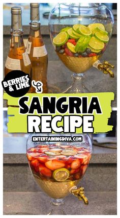 Strawberry, Raspberry and Lime Sangria Sweet Sangria Recipe, Yummy Summer Cocktails, Berry Sangria, Jello Shot, Perfect Summer Drink, Refreshing Summer Drinks, Summer Berries