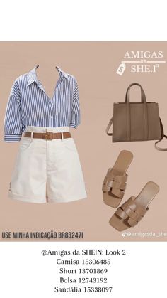 Old Money Shorts, Shein Summer Outfits, Easy Chic, Classy Work Outfits, Easy Trendy Outfits