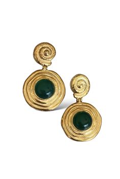 Delight in the timeless beauty of the Tethys Earring. Artfully crafted with ancient Greek details, these earrings add a unique & elegant touch to any outfit! INOOKU was established in 2016 and is based in central Athens. All INOOKU pieces are handmade, ethically and traditionally created with techniques inspired by the ancient Greeks. All pieces are handmade with attention to detail by highly skilled technicians, and through ecologically-friendly procedures.Handcrafted in fine 925 silver with 18 Elegant Round Earrings With Artistic Design, Elegant Hand Cast Gold Earrings, Elegant Green Earrings With Artistic Design, Elegant Brass Earrings With Artistic Design, Elegant Artistic Drop Earrings Jewelry, Elegant Artistic Drop Earrings, Elegant Artistic Design Drop Earrings, Elegant Hand-cast Jewelry, Elegant Hand Cast Brass Earrings