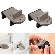 the door handle is open and there are two pictures showing how to use it in different ways