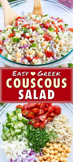 this easy greek couscous salad is the perfect side dish for any meal