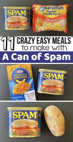 three different types of spam are shown