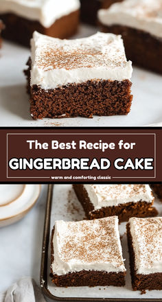 Gingerbread Cake is a timeless favorite, especially during the fall and winter months. Its deep molasses flavor paired with warm spices like ginger and cinnamon makes it the perfect dessert for family gatherings or festive celebrations. Gingerbread Apple Cake, Gingerbread Cake From Box Cake, Ginger Spice Cake Recipe, Gingerbread Topping Ideas, Gingerbread Crazy Cake, Ginger Cake With Caramel Sauce, Ginger Bread Cake Mix Recipes, Holiday Spice Cake, Gingerbread Recipe Loaf