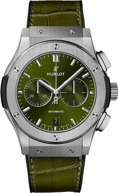 541.nx.8970.lr Hublot Classic Fusion Chronograph 42mm Mens Watch Modern Green Chronograph Watch For Business, Green Stainless Steel Chronograph Watch Accessories, Luxury Silver Chronograph Watch With Stainless Steel Clasp, Luxury Chronograph Watch With Stainless Steel Clasp, Modern Green Stainless Steel Watch Accessories, Hublot Black, Hublot Ferrari, Hublot Classic Fusion, Hublot Classic