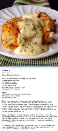 the recipe for chicken parmesan casserole is displayed on an instagram page