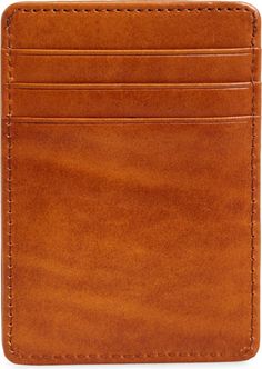 Bosca Old Leather Front Pocket Wallet | Nordstrom Classic Rectangular Card Holder With Flat Pocket, Classic Rectangular Wallet With Flat Pocket, Classic Cognac Card Holder With Card Slots, Classic Bifold Card Holder With Flat Pocket, Classic Cognac Bifold Card Holder, Best Slim Wallet, Mens Leather Wallet Bifold, Business Card Wallet, Leather Front Pocket Wallet