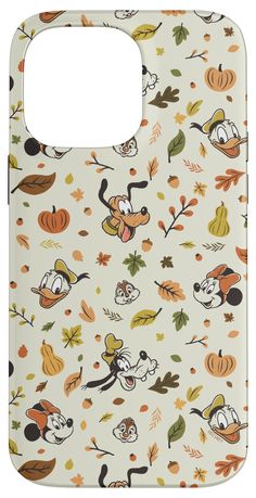 mickey mouse and friends fall leaves pattern case for the samsung s7 plus, designed by disney