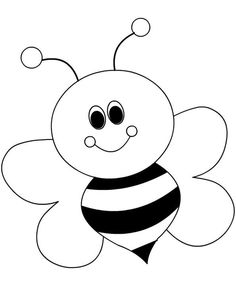 a black and white drawing of a bee with two eyes on it's back