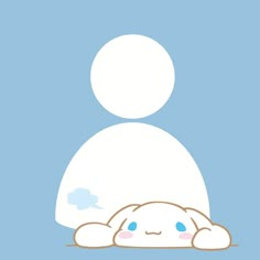 an image of a cartoon character laying on the ground with his head down and eyes closed