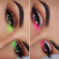 Halloweenský Makeup, Drag Make-up, Video Makeup, Neon Makeup, Rave Makeup, Make Up Videos