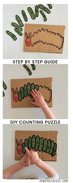 the very easy way to make a cardboard caterpillar