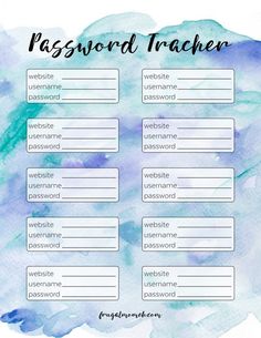 a blue watercolor background with the words,'passport tracker '