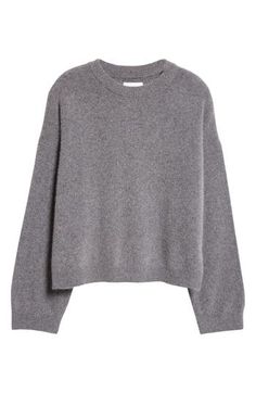 Mercerized wool and soft yak hair deliver luxe comfort in this relaxed crewneck sweater that marries quality craftsmanship and timeless appeal—hallmarks of Chloé Harrouche's minimalist essentials. 22" length (size Medium) Crewneck Long sleeves Dropped shoulders Ribbed cuffs and hem 50% wool, 40% yak hair, 10% nylon Dry clean or hand wash, dry flat Imported Designer Clothing Minimalist Essentials, Loulou Studio, Fabric Gift Bags, Fabric Gifts, Free Fabric, Crewneck Sweater, Crew Neck Sweater, Drop Shoulder, Clothing Items