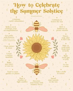 Litha Sun Tea, June Witchcraft, Happy Litha Summer Solstice, Summer Solstice Bread, Summer Solstice Ideas