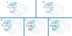 how to draw an eagle head