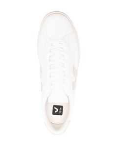 Step into luxury with these VEJA CAMPO low-top lace-up sneakers. Crafted from pristine white calf leather, these sneakers feature an embossed logo on the side and a contrasting branded heel counter for a touch of designer flair. The front lace-up fastening and round toe offer a classic look, while the flat rubber sole ensures all-day comfort. Whether you're running errands or meeting up with friends, these sneakers are the perfect blend of style and practicality. Color: White, almond beige Mater Versace Bags, Birkin 25, Balenciaga Designer, Sneaker Brands, Fendi Bags, Supply Chain, Lv Bag, Casual Backpack, Embossed Logo