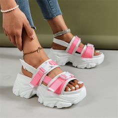 Shipping: Worldwide Express Shipping AvailableDelivery time: 7-15Days Fast ShippingReturns: Fast refund, 100% Money Back Guarantee.Brand Name: DoraTasiaHeel Height: Super High (8cm-up)With Platforms: YesPlatform Height: 0-3cmSandal Type: BasicOrigin: Mainland ChinaOccasion: CasualUpper Material: Mesh (Air mesh)Outsole Material: RubberBack Counter Type: Back StrapPattern Type: Mixed ColorsSide Vamp Type: CoveredFit: Fits true to size, take your normal sizeStyle: FashionHeel Type: WedgesLining Mat Green Wedges, Color Shoes, Chunky Sandals, Shoes Heels Wedges, Beach Casual, Shoes Lace, Sandals Women, Shoes Woman, Up Shoes