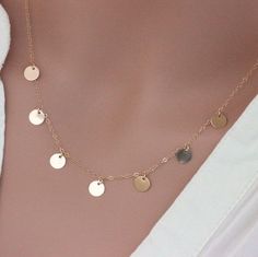 Popular disc necklaces 😊😊😊 Dainty Adjustable Round Coin Necklace, Elegant Gold Coin Necklace Nickel Free, Minimalist Gold Sterling Silver Coin Necklace, Rose Gold Dangle Charm Necklaces, Dangle Coin Necklace For Gift, Silver Minimalist Coin Necklace, Tarnish Resistant, Delicate Gold Round Disc Jewelry, Silver Dainty Coin Necklace, Dainty Rose Gold Circle Necklaces