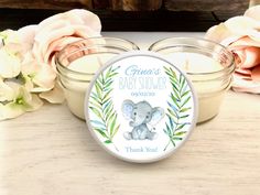 Blue Elephant Candles for Baby Shower | Boy Baby Shower Favor | The Gift Gala Shop Thegiftgalashop Mason Jar Candle Favors, Teacher Gifts From Class, Teacher Candle, Candle Favor, Elephant Candle, Elephant Baby Shower Boy, Candle Sets, Animal Baby Shower Theme, Baby Boy Shower Favors