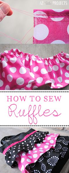 how to sew ruffles for skirts