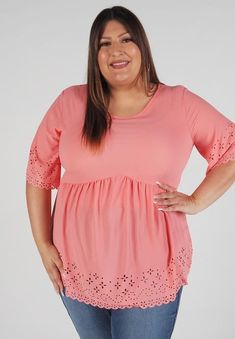 Trendy and Affordable Plus Size Fashion | SWAKdesigns.com | sizes 1x - 6x – SWAK Designs Professional Attire, Gauze Fabric, Curvy Girl Fashion, Dress For Success, Tunic Length, 50 Fashion, Plus Size Tops, Favorite Jeans, Baby Doll