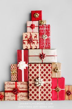 presents stacked on top of each other with the words, holiday celebrations in new jersey