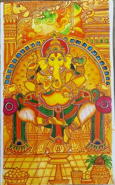 Sheet Painting, Shri Ganesh, Pins