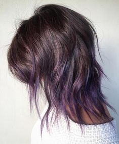 Plum Hair Color Ideas, Violet Balayage, Plum Hair Color, January Hair Color Ideas, Indian Hair Color, Black Hair Ombre, Dreamy Hair, Hair Color Plum