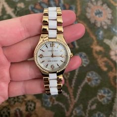 Never Worn, Excellent Condition. White And Gold Color. Casual White Watches As Gifts, Casual White Watches For Gifts, Casual White Everyday Watch, Anne Klein Watch, Anne Klein, Gold Color, White Gold, Women Accessories, Gold