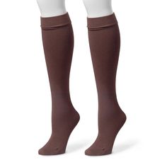 This of women's fleece-lined knee-high socks from MUK LUKS is sure to keep your feet warm all day long! This of women's fleece-lined knee-high socks from MUK LUKS is sure to keep your feet warm all day long! FEATURES Includes: 1 pair of socks Fleece lining for extra warmth and comfortFIT & SIZING Knee-high styling S-M: fits shoe sizes 5-7 L-XL: fits shoe sizes 8-10FABRIC & CARE Machine wash Polyester, spandex Lining: polyester fleece Imported Color: Brown. Gender: female. Age Group: adult. Soft Knee-high Socks For Stocking Stuffers, Solid Stretch Knee-high Socks, Solid Color Stretch Knee-high Socks, Soft Knee-high Socks, Comfortable Fitted Knee-high Hosiery, Comfortable Stretch Knee-high Socks, Comfortable Fitted Knee-high Socks, Stretch Mid-calf Winter Stockings, Comfortable Knee-high Socks