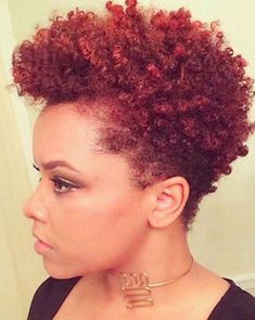 40 Best Short Curly Hair # # #Curly Hairstyles Tapered Natural Hair Cut, Mohawk Hairstyles For Women, Trendy We Fryzurach, Tapered Haircut, Mohawk Hairstyles