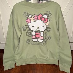 Bnwt Hello Kitty Olive Sweatshirt In Size Small Features Hello Kitty Gardening With A Potted Plant And Flowers All Around Her! Experienced Shipper With The Reviews To Show It! Shipped With Love And Care As Well As Tons Of Bubblewrap Tiktok Famous And Very Hard To Find After Going Viral Trending Hello Kitty Blankets Hello Kitty Throws Valentines Easter Hello Kitty Pinkmas Home Goods Tj Maxx Rae Dunn Cupcakes And Cashmere Throw Tiktok Viral Holiday Present Gift Gingerbread Love Xoxo Valentines Rae Hello Kitty Cotton Sweatshirt In Kawaii Style, Cute Hello Kitty Print Crew Neck Sweatshirt, Cute Cotton Sweatshirt With Hello Kitty Print, Trendy Hello Kitty Cotton Sweatshirt, Hello Kitty Print Crew Neck Cotton Sweatshirt, Trendy Cotton Sweatshirt With Hello Kitty Print, Cotton Crew Neck Sweatshirt With Hello Kitty Print, Casual Hello Kitty Print Crew Neck Sweatshirt, Casual Cotton Sweatshirt With Hello Kitty Print