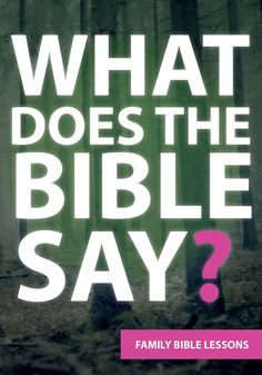 What Does the Bible Say Family Bible Lessons - Children's Ministry Deals Childrens Ministry Deals, Family Bible Verses, Childrens Ministry Curriculum, Family Bible, Easy Lessons, Sunday School Lessons, Memory Verse, Teach Kids, Childrens Church