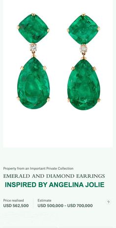 Green Pear-shaped Earrings For Formal Events, Pear-shaped Emerald Green Earrings, Formal Green Drop Earrings, Green Pear-shaped Earrings For Anniversary, Classic Single Green Earring, Classic Green Single Earring, Single Green Earring For Formal Occasions, Green Drop Earrings For Formal Occasions, Formal Green Earrings For May Birthstone