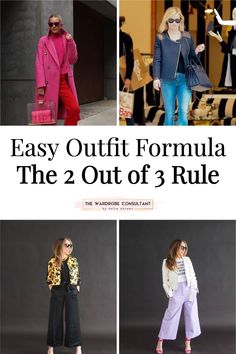 2023 Outfit Formulas, Colorful Stylish Outfits, Same Color Top And Bottom Outfit, 3 Colour Rule In Fashion, Unexpected Outfit Combo, Add Color To Outfits, Several Outfits Few Pieces, Milenial Outfit Fashion 2023, 2 Color Outfits