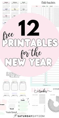 12 free printables for the new year