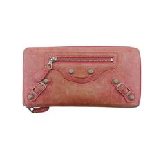 Popular Sale Balenciaga Balenciaga Ladies Pink Leather [Used] T21883 Management Number: T21883 Reference Price: Yen [Product Description] It Is A Long Wallet Of Balenciaga [Balenciaga] Rank [6] [6] Items That Have A Normal Feeling Of Use [Condition] There Is A General Feeling Of Use Such As Scratch Dirt Thread Stain Wrinkles And Colored Bracket Baldness. You Can Use It. Size: Width: About 19cm Vertical Width: About 10cm Depth: Approximately 2cm Color: Pink Number Of Pockets: [Inside] Open Pocket X 4 Fudme X 1 Coin Purse X 1 Card Case X 8 [Outside] Fastener Pocket X 1 Material Leather Model Number/Specified Numbe Designer Everyday Clutch With Zipper Closure, Designer Clutch With Zipper For Everyday Use, Designer Wallets With Zipper Closure For Daily Use, Leather Wallets With Branded Hardware For Everyday, Pink Leather, Long Wallet, Card Case, Balenciaga, Coin Purse