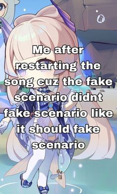 an anime character with the caption saying me after restaling the song cuz the take severo didn't