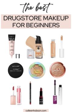 Are you planning on starting a makeup collection? These products top our list for the best drugstore makeup for beginners because they are super affordable and easy to use. Makeup Products For Beginners, Bronze Makeup, Makeup For Beginners, Lash Lift, Makeup Collection, Makeup Products