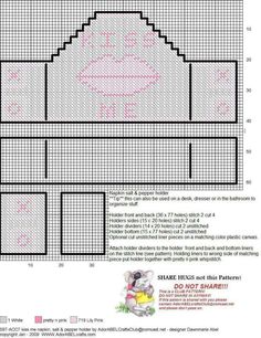 a cross stitch pattern for a baby's crib