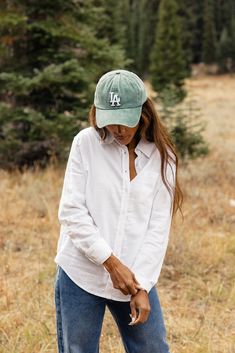 First Times Linen Button-Up – ROOLEE Boyfriend Jeans, Layering, Button Up, The First, Free People, Womens Tops, Top Outfits