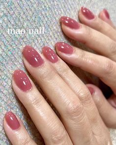 Jelly Nails Acrylic Short, Syrup Nails, Asian Nails, Hippie Nails, Subtle Nails, Beauty Nails Design, Nails Today, Classy Acrylic Nails