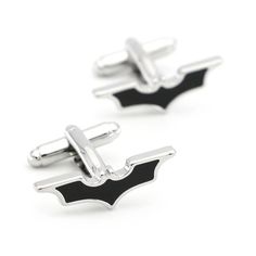 Black and Silver Batman symbol shaped Cufflinks These are for all the Batman fans. The Bruce Wayne enthusiasts. Silver and Black Batman shaped cufflinks Imported Copper Alloy Father's Day Black Metal Jewelry, Black Stainless Steel Business Jewelry, Black Jewelry For Business On Father's Day, Adjustable Black Cufflinks For Business, Classic Black Cufflinks For Father's Day, Classic Metal Jewelry For Business, Superheroes Design, Black Batman, Bat Man