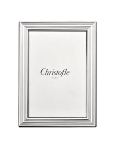 a silver frame with the word christofe on it