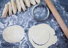 the dough is ready to be made and put into pie crusts with a rolling pin