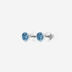 Add a striking burst of color to your everyday looks with these blue diamond stud earrings. Crafted into a timeless round shape, these blue lab grown diamonds create the perfect blend of vibrance and elegance. The captivating hues enchant will everyone around you, no matter the occasion. Blue Sapphire Diamond Earrings With Brilliant Cut, Classic Blue Diamond Earrings, Blue Diamond Gemstone Earrings For Anniversary, Blue Diamond Earrings With Diamond Cut, Blue Gemstone Diamond Earrings For Anniversary, Blue Diamond Cut Earrings, Blue Diamond Earrings With Brilliant Cut, Blue Round Diamond Earrings Fine Jewelry, Blue Diamond Cut Diamond Earrings