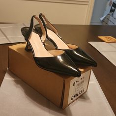 Girl Bought Them At H&M But They Do Not Fit. Never Worn Size 6 And 1/2 Black Fitted Slingback Pumps For Office, H&m Heels For Spring Party, Chic Formal Heels By H&m, H&m High Heel Party Heels, Chic High Heel H&m Heels, Elegant H&m Heels For Spring, Elegant H&m Heels For Formal Occasions, H&m Heels, Womens Pumps