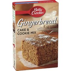 betty crocker gingerbread cake and cookie mix