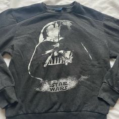 Star Wars Darth Vader Sweater Small Long Sleeve Pullover. “Pre-owned” Please view pictures for wear and measurements. Good condition. Starwars Sweater, Star Wars Darth, Star Wars Darth Vader, View Pictures, Long Sleeve Pullover, Darth Vader, Star Wars, Mens Graphic Tshirt, Stars