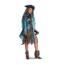 Standup Descendants 2 Uma, Drizella Tremaine, Uma Descendants, Disney Descendants 2, Descendants Costumes, Pirate Dress, Descendants Party, China Anne Mcclain, China Anne